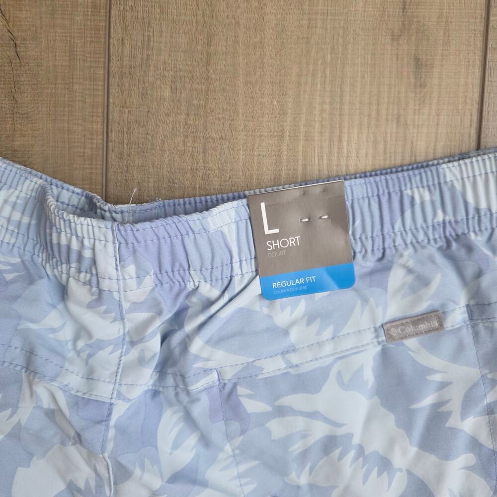 Columbia Women's Sandy River II Printed Blue Shorts Women Sz L - Picture 8 of 11